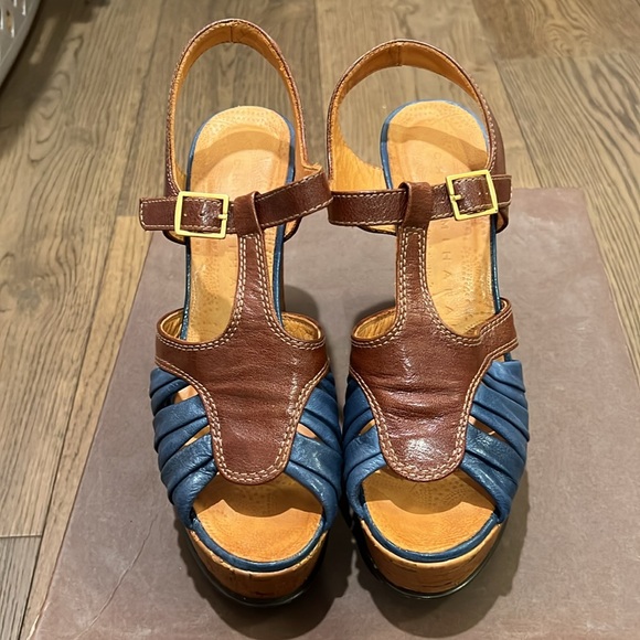 Anthropologie CHIE MIHARA platform sandals great condition 39 - Picture 2 of 7
